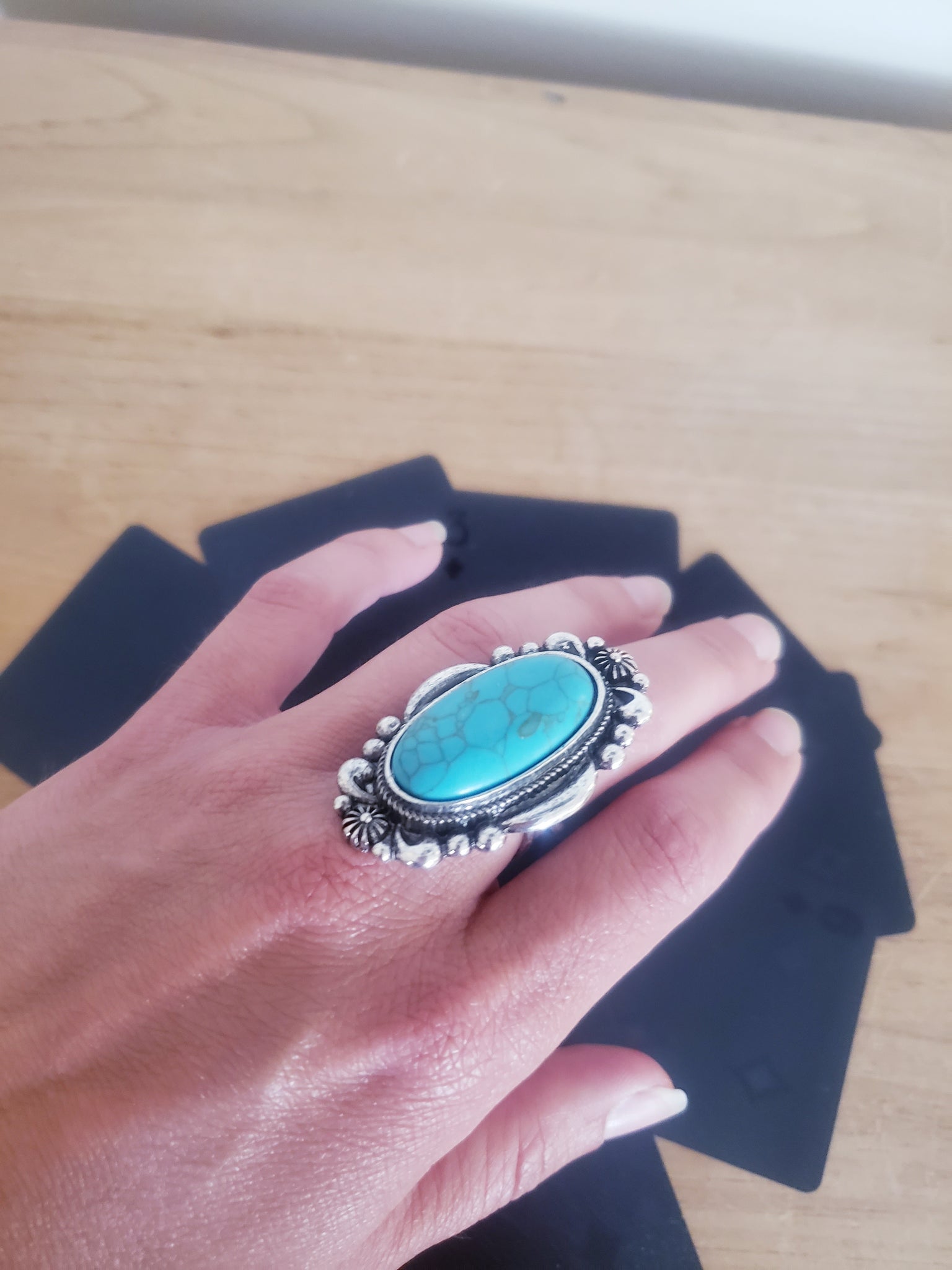 Faux Turquoise Ring R6