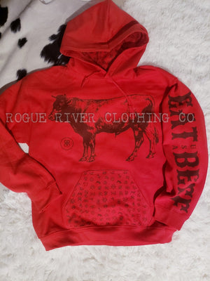 The Cattleman Hoodie RED