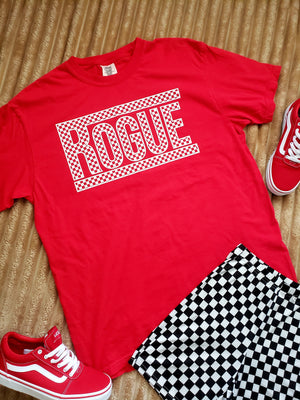 Red Rogue Check Tee