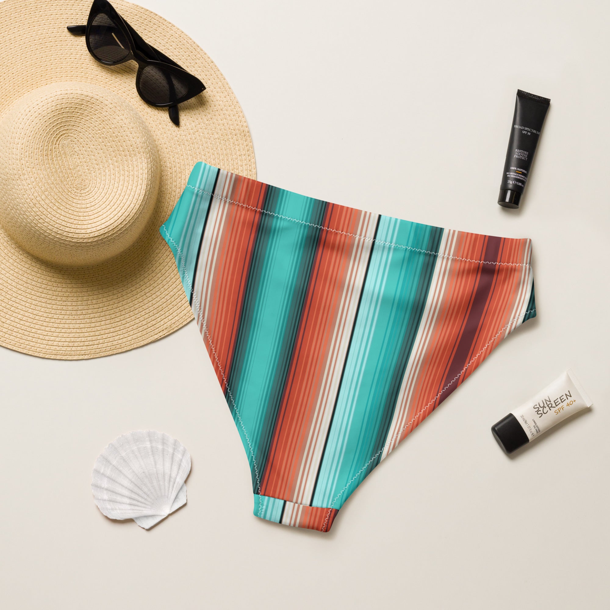 Desert Serape High Waisted Bikini Bottom