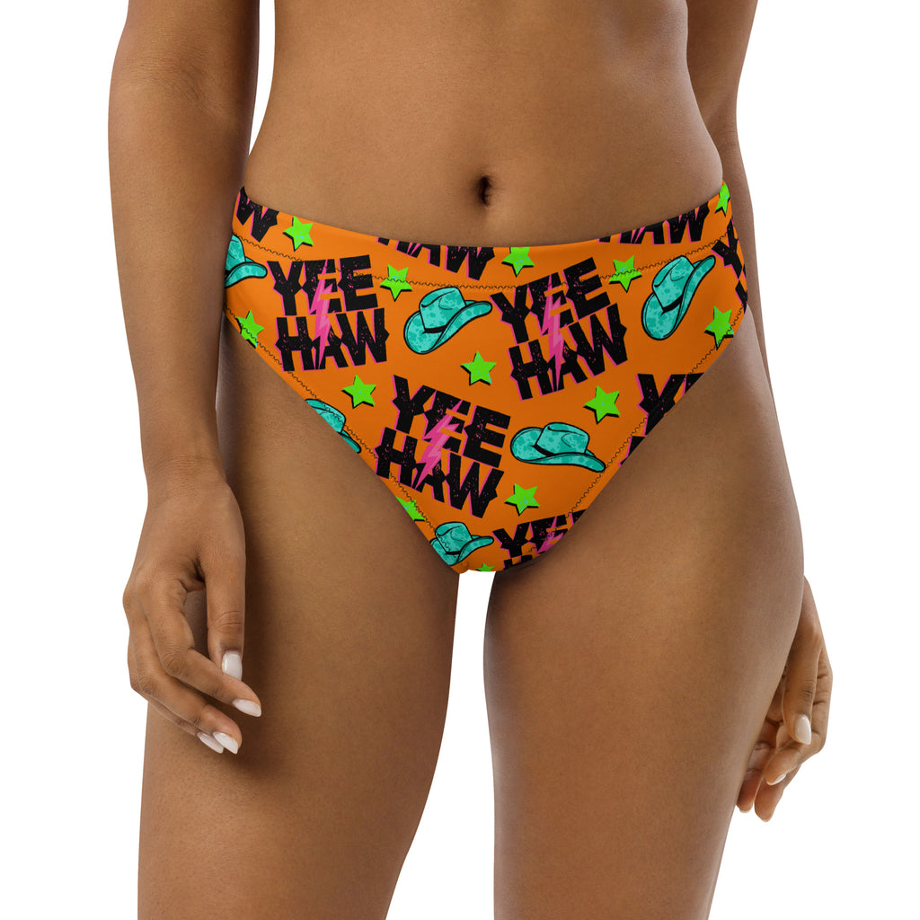 Orange Yee Haw High Waisted Bikini Bottoms