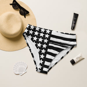 Black Flag High Waisted Bikini Bottom