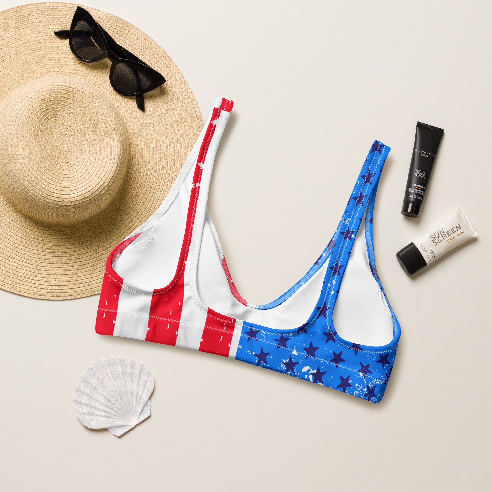 Independence Day Bikini Top