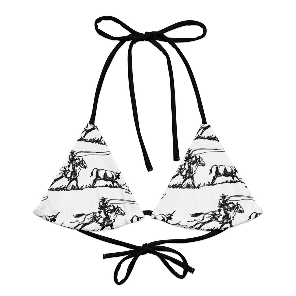 Out West String Bikini Top