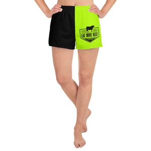 Eat Beef Neon Athletic Shorts