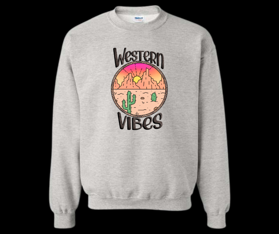 Western Vibes Crewneck Sweatshirt