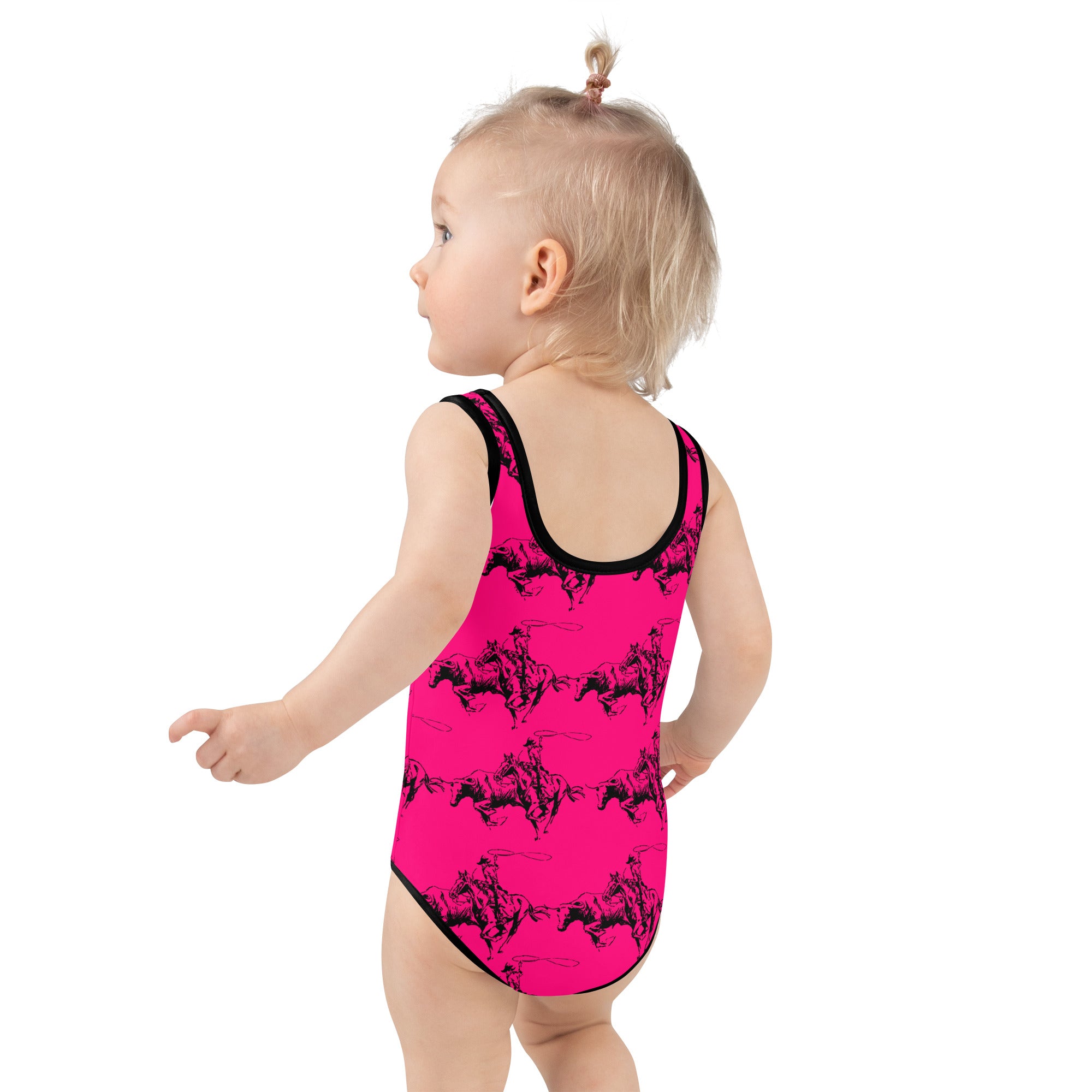 Old West Pink Child Swimsuit (2T-7)