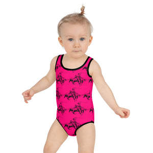 Old West Pink Child Swimsuit (2T-7)
