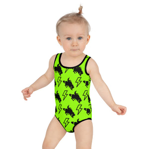 Light'er Up Green Child Swimsuit (2T-7)