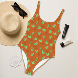 Desert Cactus One Piece Swimsuit