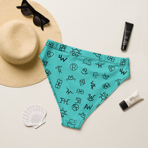 Cattle Brands High Waisted Bikini Bottoms