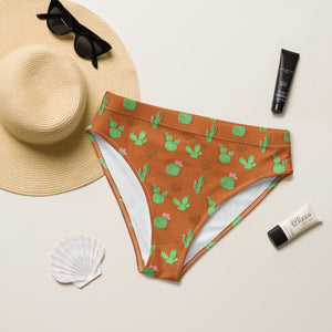 Desert Cactus High Waist Bikini Bottoms