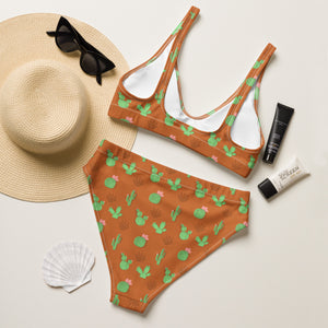 Desert Cactus High Waist Bikini