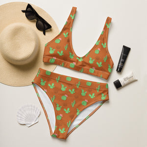 Desert Cactus High Waist Bikini