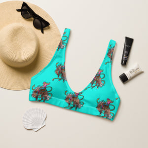 Turquoise Bronc Bikini Top